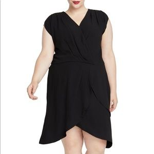 RACHEL Rachel Roy Pierce Faux Wrap Dress